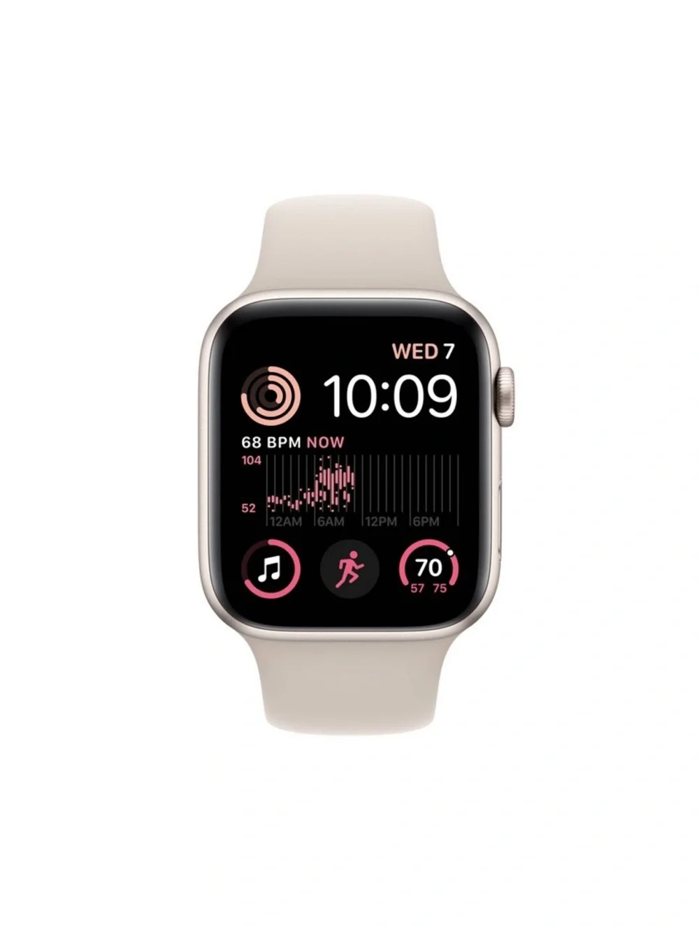 ✨Apple Watch SE 2 Cellular 44mm Starlight Aluminum Case with Starlight - M/L✨